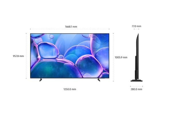 Samsung UE75U7022FKXXH, 190,5 cm (75"), 3840 x 2160 piksler, LED, Smart TV, Wi-Fi, Svart