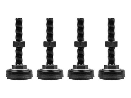 Lanberg - Rack feet - M10 - RAL 9004, svart (en pakke 4)