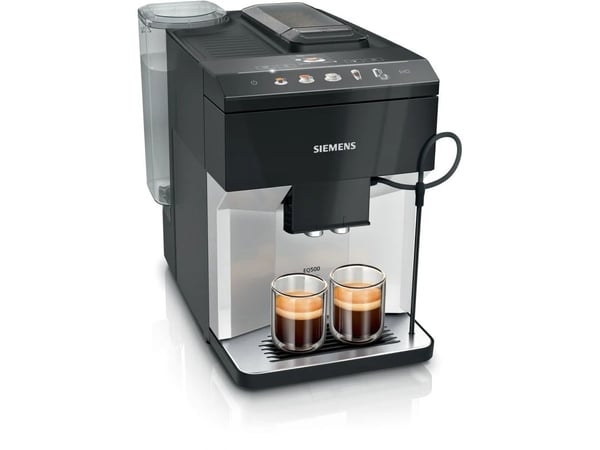 Siemens EQ.500 TP511R01, Espressomaskin, 1,9 l, Kaffe bønner, Innebygd kaffekvern, 1500 W, Sort, Sølv
