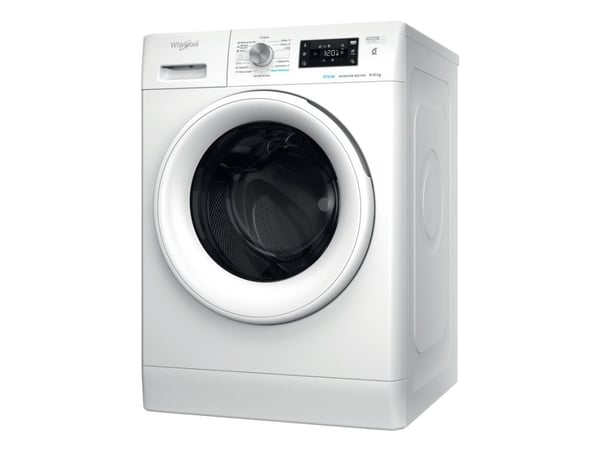Whirlpool FFWDB 964489 WV EE, Frontmatad, Fristående, Vit, Vänster, Rotations-, Röra, 6 kg