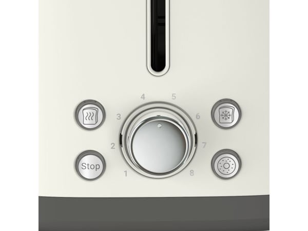 Tefal Collection TT720AE0, 2 skivor, Vit, Rise, Knappar, Rotations-, 850 W, 220 - 240 V