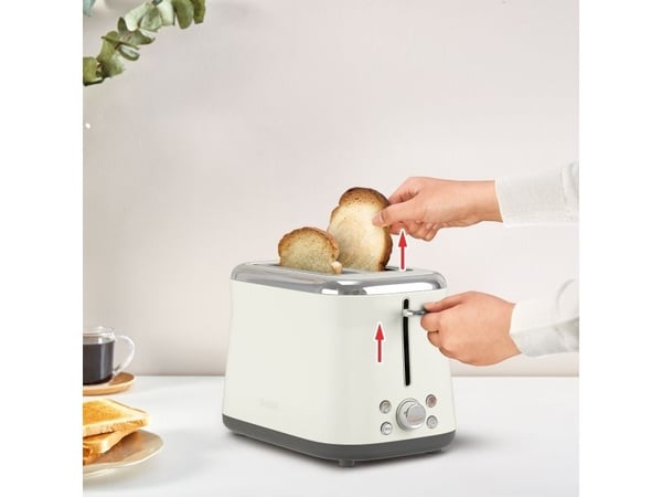 Tefal Collection TT720AE0, 2 skivor, Vit, Rise, Knappar, Rotations-, 850 W, 220 - 240 V