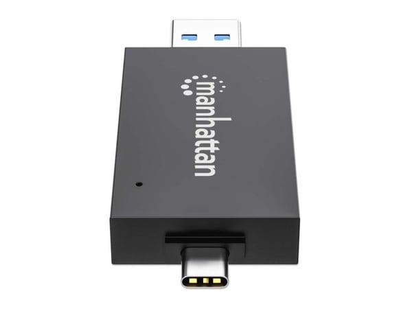 Manhattan 102735, MMC, MicroSD (TransFlash), MicroSDHC, RS-MMC, SD, SDHC, SDXC, Svart, Gjennomsiktig, 5000 Mbit/s, Akrylonitril-butadien-styren (AB...