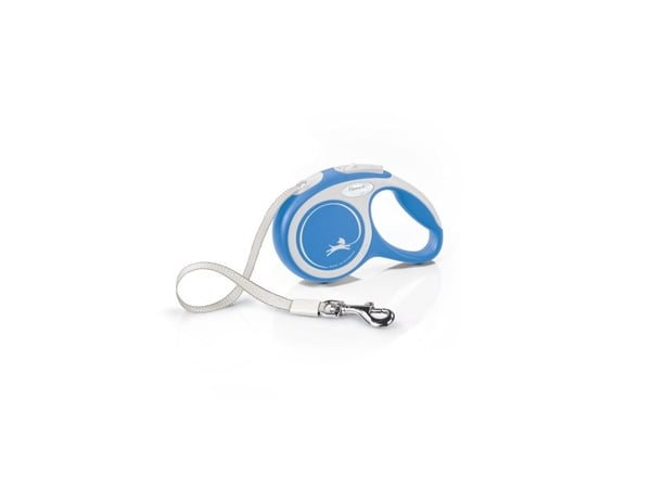 Flexi 4000498043530 hund- och kattesnor 5 m Blå, Hvid Nylon Fleksibel hundesnor