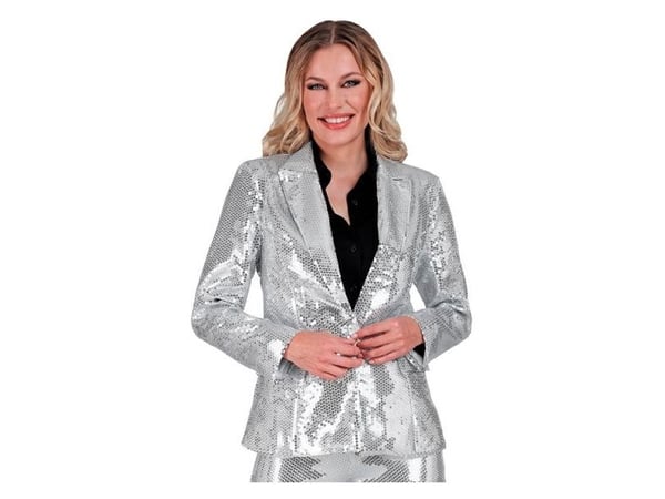 Silver paljettjacka