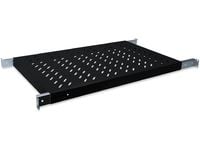 DIGITUS - Rack-hylle - RAL 9005, svart - 1U - 19"