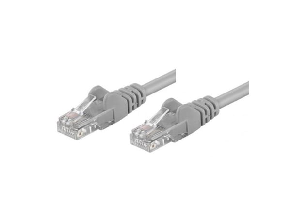 Techly 50m RJ45 Cat 5e, 50 m, Cat5e, U/UTP (UTP), RJ-45, RJ-45, Harmaa