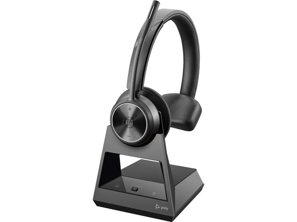 POLY Savi 7320 Office, Trådløs, Kontor/kundesenter, 20 - 20000 Hz, 160 g, Hodesett, Sort