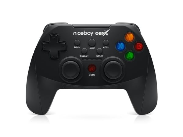 Niceboy ORYX, Pad-ohjain, Takanuppi, Kotipainike, Valikkopainike, Valintapainike, Langallinen & langaton, Bluetooth, USB A-tyyppi, 2,4 GHz Niceboy ORYX, Pad-ohjain, Takanuppi, Kotipainike, Valikkopainike, Valintapainike, Langallinen & langaton, Bluetooth, USB A-tyyppi, 2,4 GHz