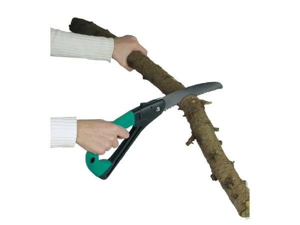 BRÜDER MANNESMANN M30110, Beskjæringssag, Tre, Stål, Plast, Sort, Grønn, Stål, Grønn