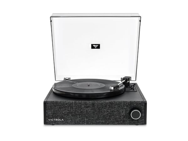 Victrola Eastwood LP, Beltedrevet platespiller, Svart, MDF, Plast, 33 1/3,45,78 RPM, 33 1/3,45,78 RPM, 352 mm