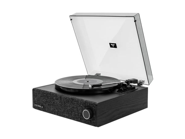 Victrola Eastwood LP, Beltedrevet platespiller, Svart, MDF, Plast, 33 1/3,45,78 RPM, 33 1/3,45,78 RPM, 352 mm