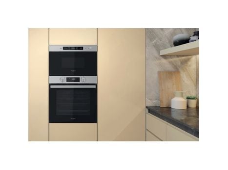 Whirlpool MBNA910X, Innebygget, Solo mikrobølge ovn, 22 l, 750 W, Innebygd skjerm, Knapper, Rotasjon