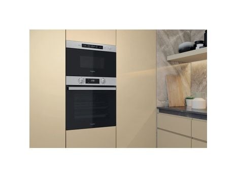 Whirlpool MBNA910X, Innebygget, Solo mikrobølge ovn, 22 l, 750 W, Innebygd skjerm, Knapper, Rotasjon