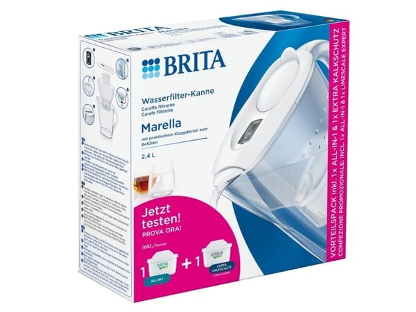 Brita Marella, Manuellt vattenfilter, 2,4 l, Vit