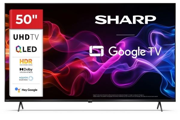 Sharp 50HP5265E – 50" diagonal klasse LED-bagbelyst LCD-TV – QLED – Smart-TV – Google TV – 4K UHD (2160p) 3840 x 2160 – HDR – Quantum Dot