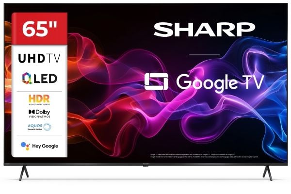Sharp 65HP5265E, 165,1 cm (65"), 3840 x 2160 pikseliä, QLED, Älytelevisio, Wi-Fi, musta