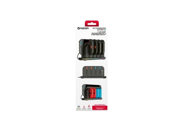 NACON SWITCHNEWDOCK+JC, Ladesett, Nintendo Switch 2, Svart, Multi, Lade, Nintendo