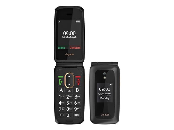 Gigaset GL795, Perusmalli, Yksittäinen SIM, 7,11 cm (2.8"), 2 MP, 1400 mAh, musta