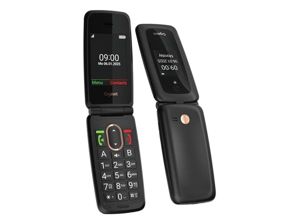 Gigaset GL795, Perusmalli, Yksittäinen SIM, 7,11 cm (2.8"), 2 MP, 1400 mAh, musta