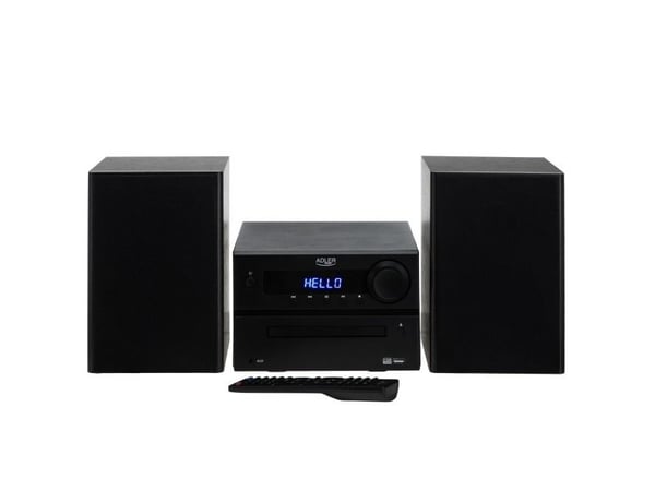 Adler AD 1917 Musiikkikeskus hifi bluetoothilla, cd:llä, usb:llä ja fm-radiolla