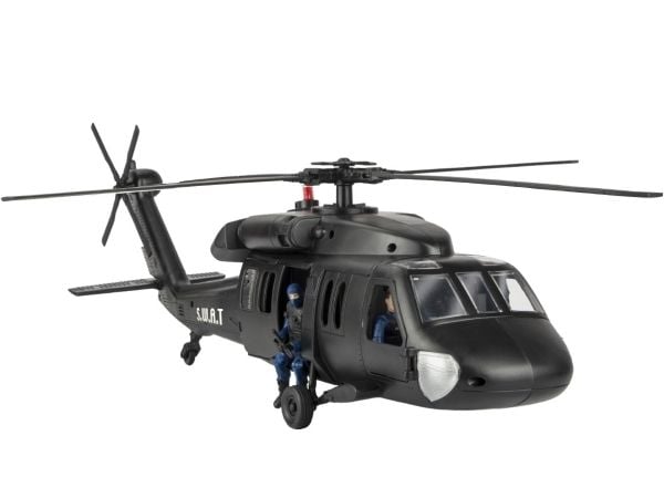 S.W.A.T. Black Hawk helikopter inkl. 2 actionfigurer 1:18