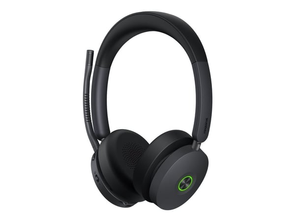 Yealink WH68 - Hodesett - on-ear - DECT / Bluetooth - trådløs - aktiv støydemping - UC-sertifisert
