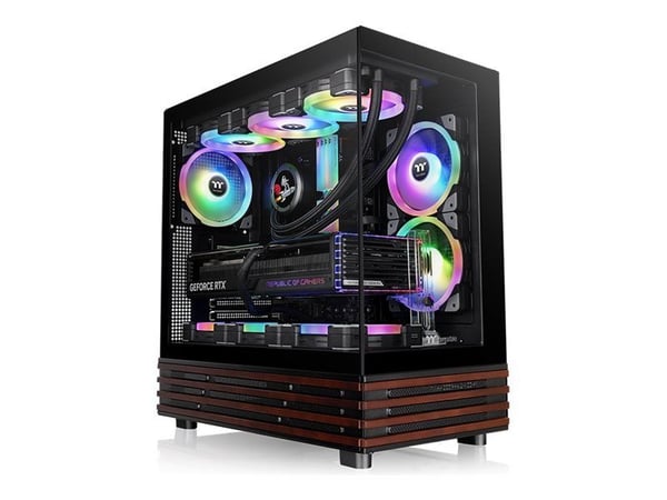 Thermaltake View 270 Plus WS ARGB - Mid tower - utvidet ATX (E-ATX) - sidepanel med vindu (herdet glass) - ingen strømforsyning (PS2) - svart - USB...