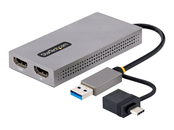 StarTech.com 107B-USB-HDMI, USB A-tyyppi, USB Type-C, HDMI-lähtö, 3840 x 2160 pikseliä