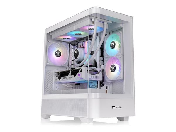 Thermaltake View 290 TG ARGB - Mid tower - ATX - sidepanel med vindu (herdet glass) - ingen strømforsyning (PS2) - snø - USB/lyd