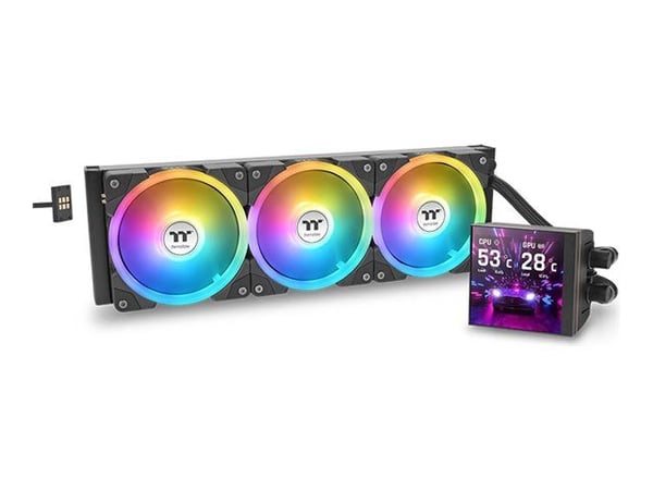 Thermaltake MAGFloe 360 Ultra ARGB Sync - Væskekjølesystem for prosessor - Radiatorstørrelse: 360 mm - (for: AM4, AM5, LGA1851, LGA1700, LGA1200, L...