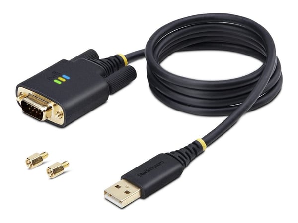 StarTech.com 1P3FFCB-USB-SERIAL, musta, 1 m, USB A-tyyppi, RS-232, Uros, Uros
