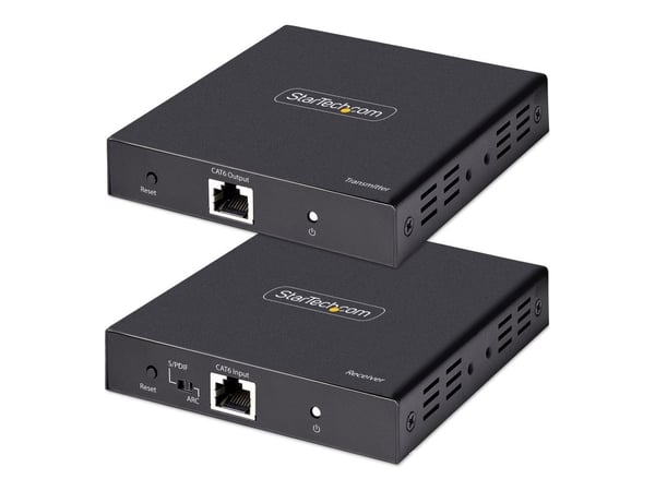 Startech 4K HDMI Extender Over CAT5/CAT6 Cable, 4K 60Hz HDR Video Extender, Up to 230ft (70m), HDMI Over Ethernet Cable, S/PDIF Audio Out, HDMI Tra...