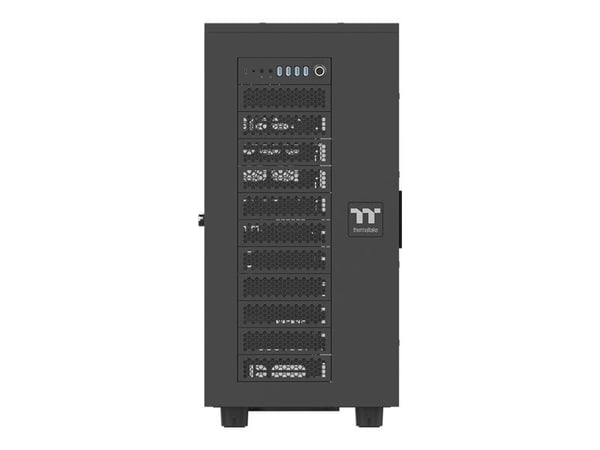 Thermaltake AX700 - Super tower - SSI EEB - genomskinlig sidopanel (härdat glas) - ingen strömförsörjning (ATX / PS/2) - svart - USB/ljud