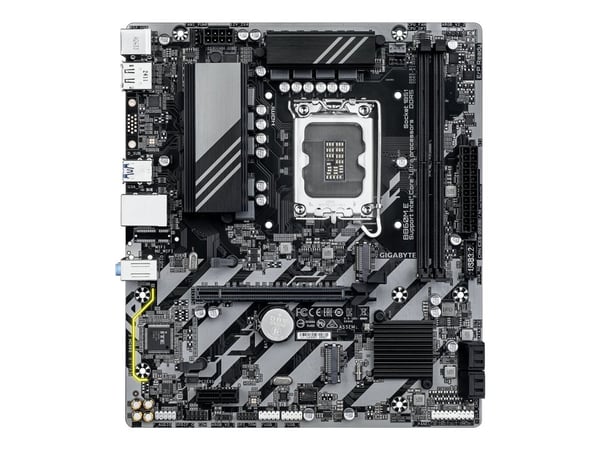 Gigabyte B860M E - Moderkort - micro ATX - LGA1851-uttag - B860 Chipuppsättning - USB 3.2 Gen 1 - Gigabit LAN - inbyggda grafiken (CPU krävs) - HD-...