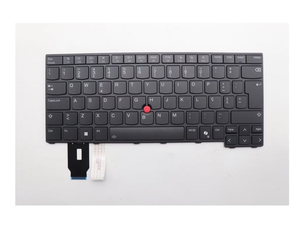 LCFC - Erstatningstastatur for bærbar PC - med Trackpoint - bakbelysning - QWERTY - Portugisisk - svart - FRU
