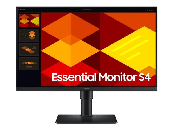 Samsung Essential S4 S24D400GSU - S40GD Series - LED-skjerm - 24" - 1920 x 1080 Full HD @ 100 Hz - IPS - 250 cd/m² - 1000:1 - 5 ms - 2xHDMI, Displa...