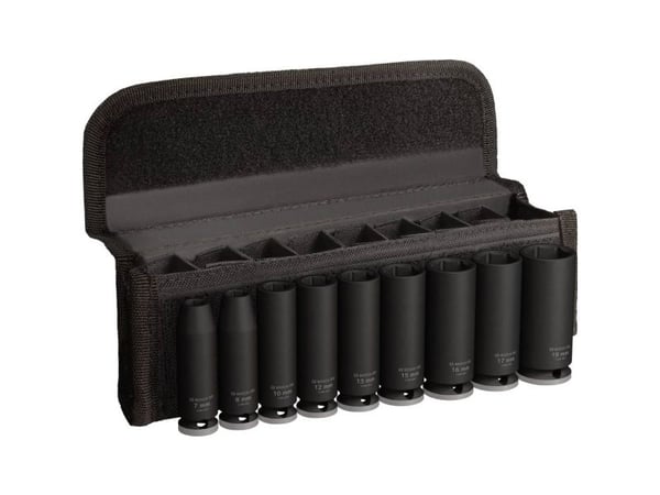 PRO impact pipesett - 3/8", dyp - 9 deler