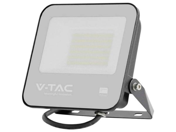 VTAC LED-strålkastare/projektor 50W 5740 lm 4000K Samsung-diod 115 lm/W IP65 svart 5 års garanti 23216