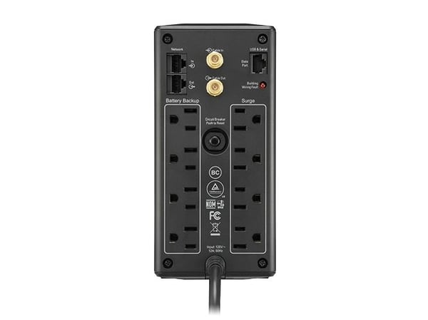 APC BX1000M, Linje-Interactive, 1 kVA, 600 W, Sinus, 88 V, 139 V