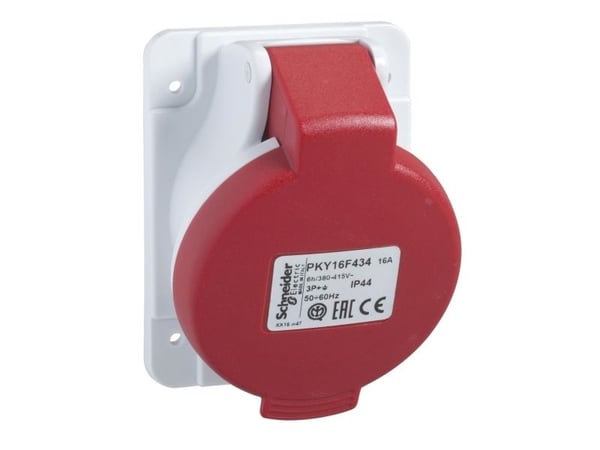 Schneider Pistorasia 5P 32A 400V punainen IP44 (PKY32F435)
