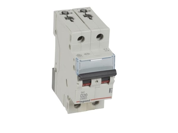 Legrand automatsäkring 2P D 20A 6kA AC S302 TX3 (403739)