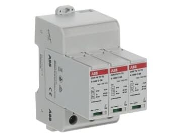 ABB OVR PV T1-T2 5-1000 P QS, 1000 V, Grå, IP20, A/V, 397 g, 64 mm