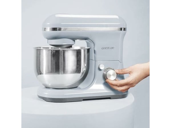 Cecotec 03904, Seisova tehosekoitin, Sininen, Vaivaus, Vaivaus, Sekoitus, Sekoittaminen, 5 L, Rotaatio, Ruostumaton teräs