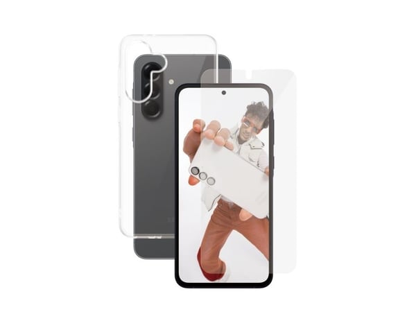 SAFE. by PanzerGlass - 2-i-1-pakke - baksidedeksel for mobiltelefon - termoplast-polyuretan (TPU) - gjennomsiktig - med skjermbeskytter (en pakke 5...