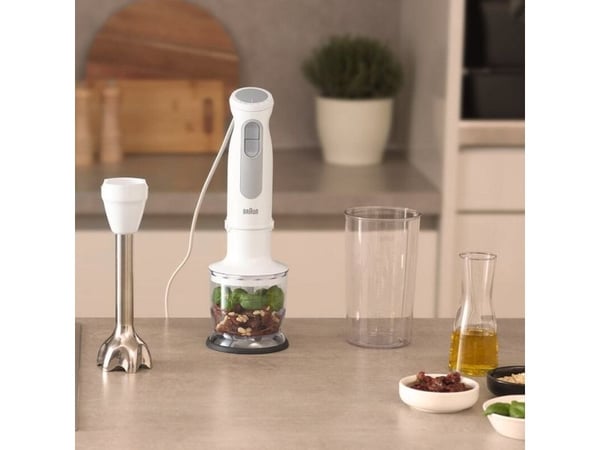 Braun MultiQuick 5 MQ 50201 M, Stav Mikser, Pulsfunksjon, 1,2 m, 1000 W, Hvit