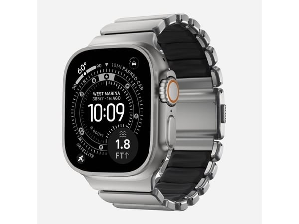 Nomad Stratos Band, Band, Smartklokke, Naturlig, Apple, Ultra 1-11 and SE, Titan