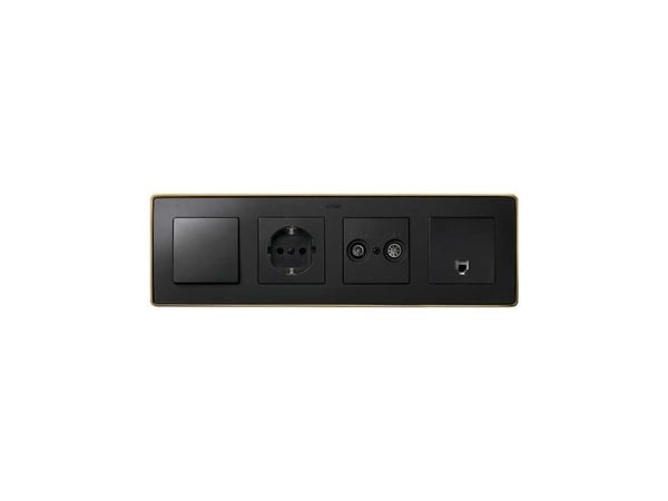 Simon 8201640-242, Gold, Plastic, Simon 82, IP20, CE, 5 - 40 °C