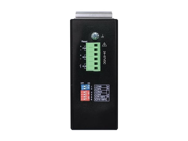 Eaton Tripp Lite series 8-Port Lite Managed Industrial Gigabit Ethernet Switch - 10/100/1000 Mbps, PoE+ 30W, 2 GbE SFP Slots, -10° to 60°C, DIN Mou...