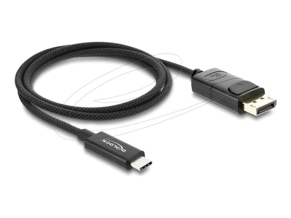 Delock - Adapterkabel - USB-C (hann) til DisplayPort (hann) - DisplayPort 1.2 - 1 m - støtte for 4K 60 Hz (3840 x 2160), Støtte for DP Alt-modus - ...